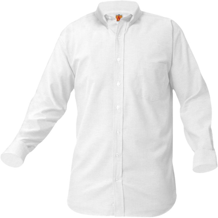 Picture of White LS Oxford Boy/Men Dress Shirt