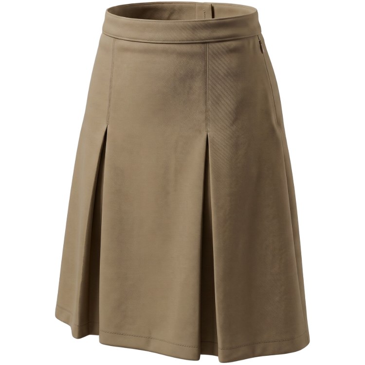 Picture of Sand Khaki 4-Pleat Skirt
